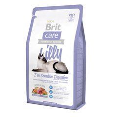 Сухий корм для котів з чутливим травленням Brit Care Cat Lilly I have Sensitive Digestion 2 кг (ягня та лосось)
