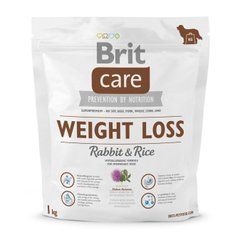 Сухий корм для собак із зайвою вагою Brit Care Weight Loss Rabbit & Rice 1 кг (кролик та рис)