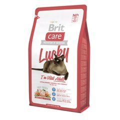 Сухий корм для дорослих котів Brit Care Cat Lucky I am Vital Adult 2 кг (курка та рис)