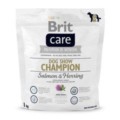 Сухий корм для виставкових собак всіх порід Brit Care Dog Show Champion 1 кг (лосось та оселедець)